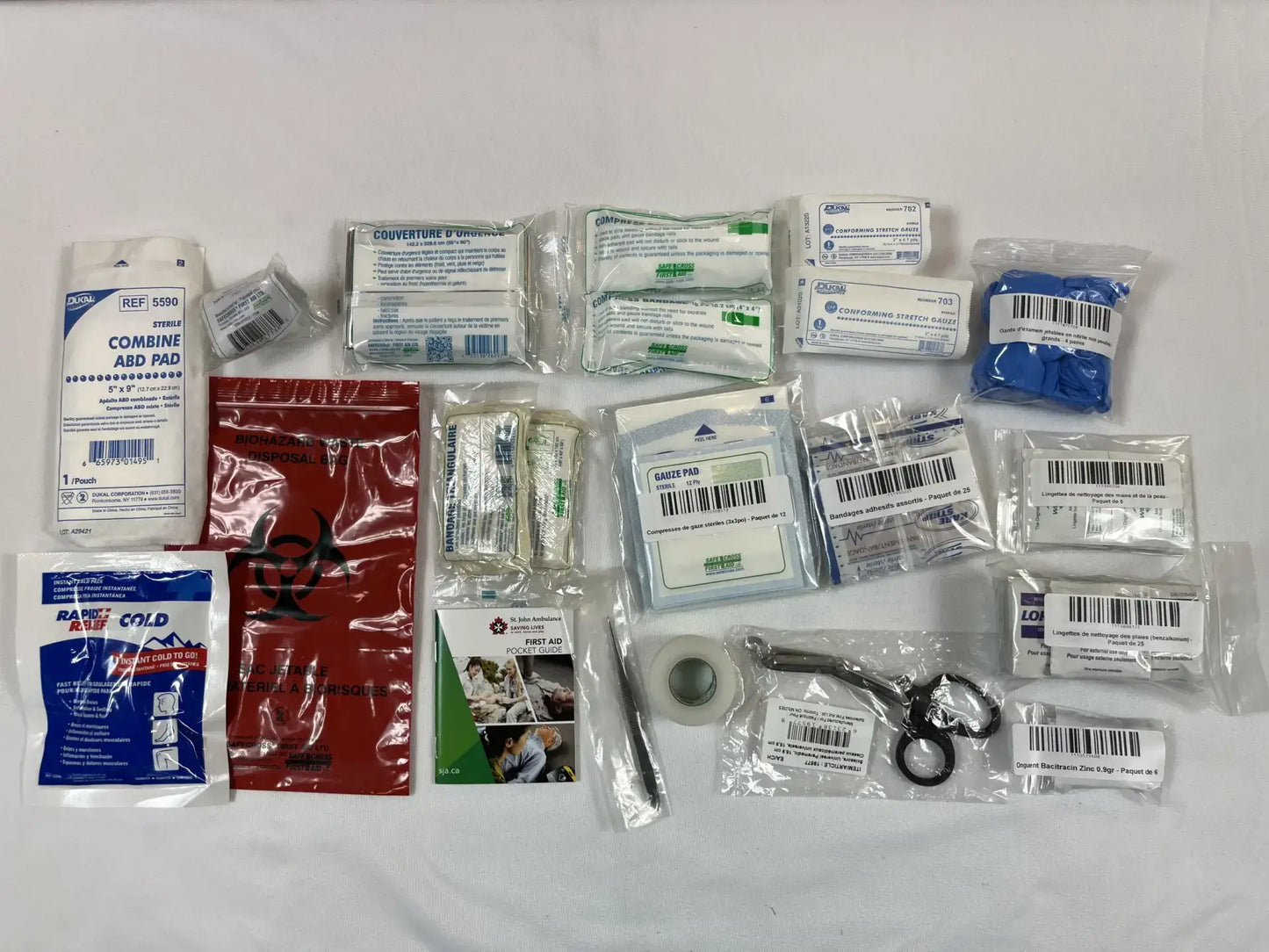 NON RÉGLEMENTÉE - Trousse de premiers soins CNESST-CSA Type 2 - et MFAQ pour garderie et CPE