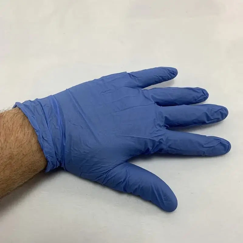 Gants d'examen en nitrile non poudrés / grands