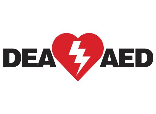 Autocollant Blanc 5.5 x 4 – DEA/AED