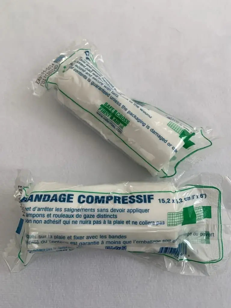 Pansements compressifs stériles (6 po x 6 po)
