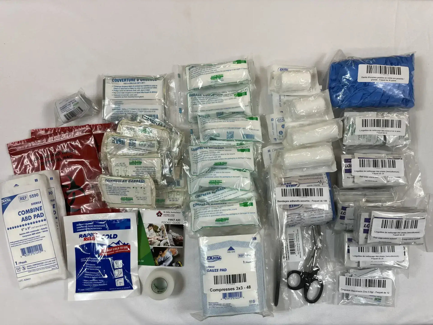 RÉGLEMENTÉE CNESST-CSA - Trousse de premiers soins TYPE 2 - 51 à 100 travailleurs, risques modérés