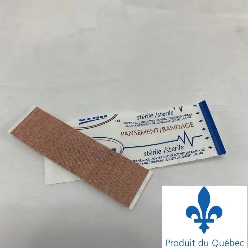 Bandages adhésifs stériles 7/8"x3" en tissus robuste