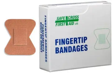 Bandages adhésifs stériles, bout du doigt - Petits - Boîte de 12