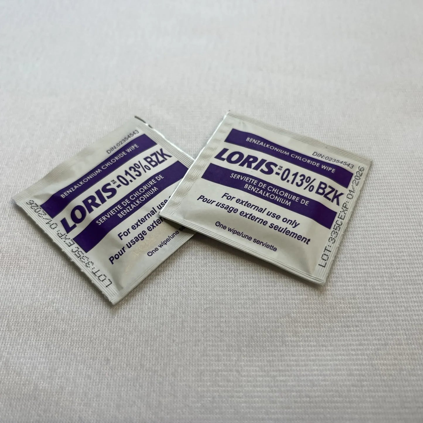 Lingettes de nettoyage des plaies (benzalkonium)