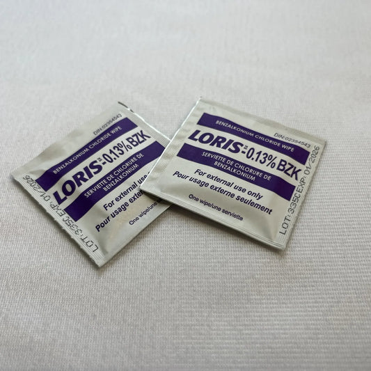 Lingettes de nettoyage des plaies (benzalkonium)
